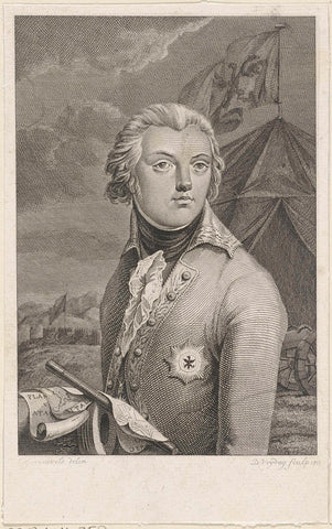 Portrait of Frederick, Prince of Orange-Nassau, Daniël Vrijdag, 1802 Canvas Print