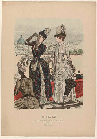 De Bazar, 1886, No. 17, Pl. 656, anonymous, 1886 Canvas Print