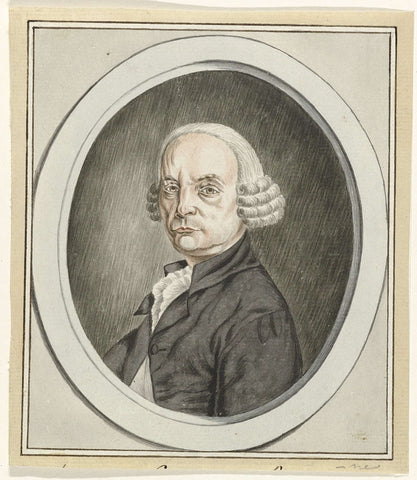 Portrait of Lucas van Steveninck, 1787, anonymous, 1787 Canvas Print