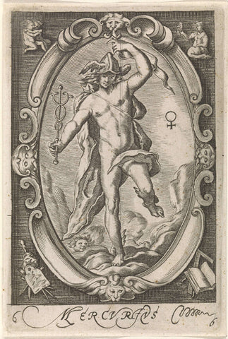 Mercurius, Jacob Matham, 1717 - 1732 Canvas Print