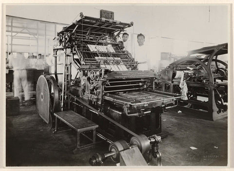 Machines in de drukkerij, T. Kaneo, 1921 Canvas Print