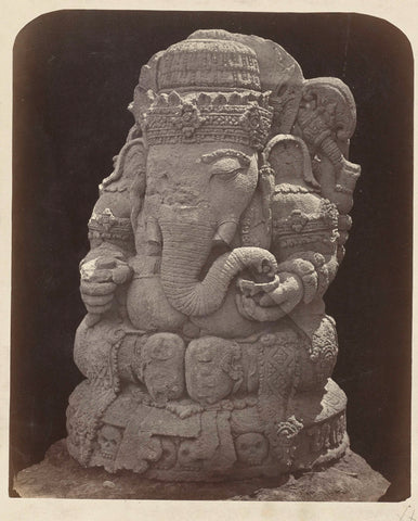 Four-armed Ganesha, Isidore Kinsbergen, 1867 Canvas Print