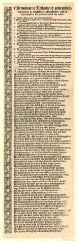 Text accompanying the print 't Arminiaens Testament, 1618, anonymous, 1618 Canvas Print