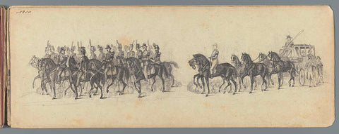 Funeral procession of Anna Paulowna (sheet 10), 1865, anonymous, 1865 Canvas Print