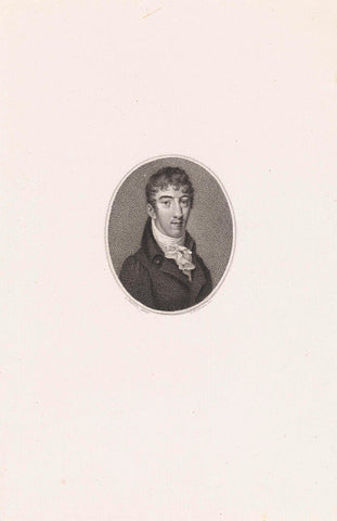 Portrait of the physician Andreas Coenraad Bonn, Ludwig Gottlieb Portman, 1787 - 1828 Canvas Print