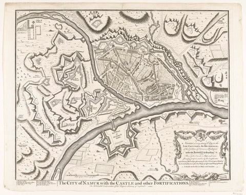 Plan of the city Namur with all reinforcements, James Basire (I), 1740 - 1802 Canvas Print