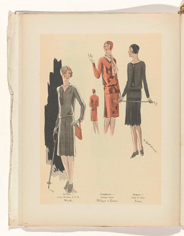 Art - Goût - Beauté, Feuillets de l' elegance féminine, March 1929, No. 103, 9th Year, p. 20, Charles Goy, 1929 Canvas Print