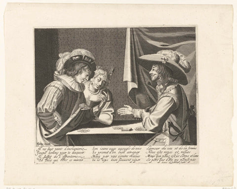 The Card Players, c. 1625, Louis Spirinx, 1620 - 1649 Canvas Print