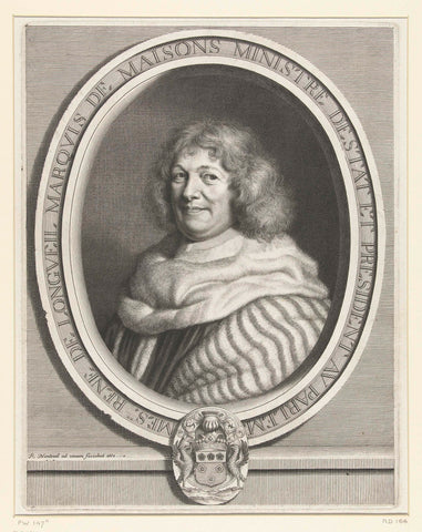 Portret van René de Longueil, markies van Maisons, Robert Nanteuil, 1661 Canvas Print