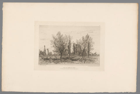 Landscape at Cenon, Maxime François Antoine Lalanne, 1877 Canvas Print