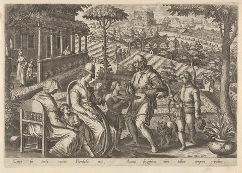 Hunting the Warbler, Philips Galle, 1578 Canvas Print