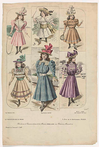 Le Moniteur de la Mode, 1897, Nr. 3427e, No. 31: Broderies et Passementeries (...), A. Portier, 1897 Canvas Print