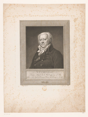 Portrait of Jean-Nicolas Corvisart, Maurice Blot, 1809 Canvas Print