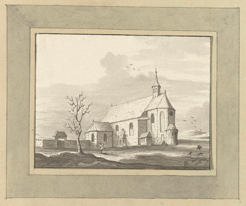 Chapel at Zillinge near Frankfurt am Main, Ernst Willem Jan Bagelaar, 1800 Canvas Print