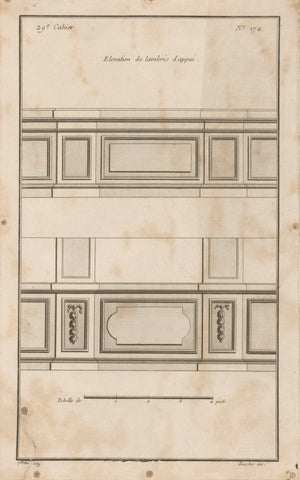 Lambriseringen, Jean Pelletier, 1772 - 1779 Canvas Print