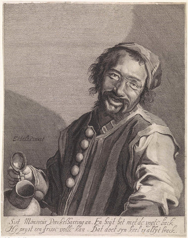 Meneer 'Peeckelhaering', Jonas Suyderhoef, c. 1630 - c. 1640 Canvas Print