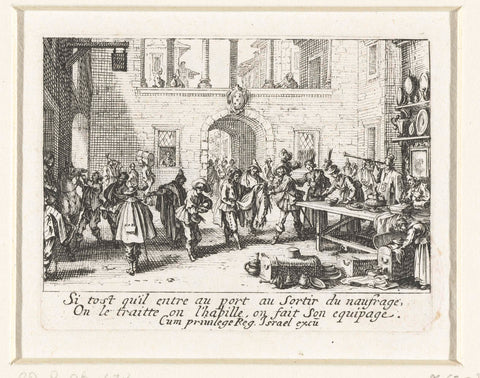 The Prodigal Son Gets New Clothes, Jacques Callot, 1635 Canvas Print