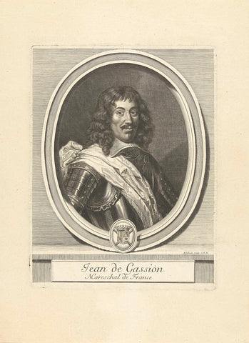 Portrait of Jean de Gassion, Gerard Edelinck, 1666- 1707 Canvas Print