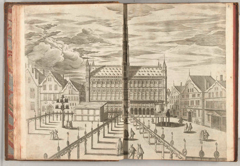 Grote Markt with hall of fame, 1594, anonymous, 1594 Canvas Print