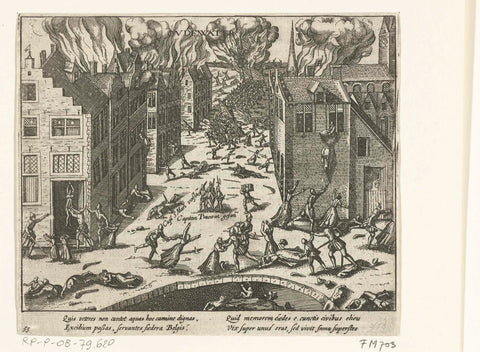 Murder at Oudewater, 1575, anonymous, 1613 - 1615 Canvas Print