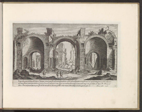 Baths of Caracalla, Aegidius Sadeler, 1624 - 1650 Canvas Print