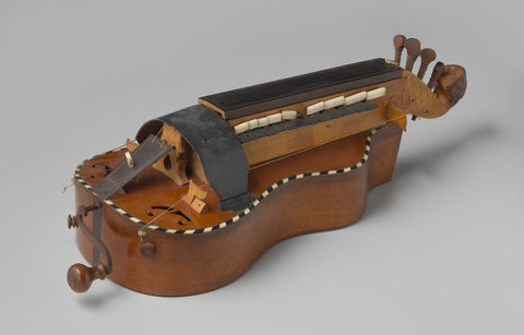 Hurdy-gurdy, anonymous, c. 1750 - c. 1800 Canvas Print