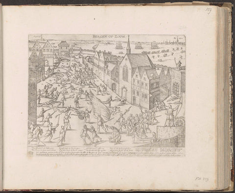 Attack on Bergen op Zoom foiled, 1581, Frans Hogenberg, 1581 - c. 1585 Canvas Print