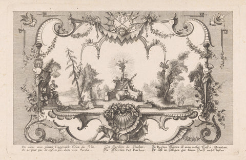 Gardens of Bacchus, anonymous, in or after 1729 Canvas Print