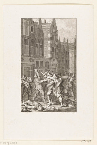 Willem van Arkel died in Gorinchem, 1417, Reinier Vinkeles (I), 1788 Canvas Print