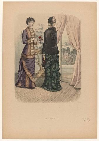 La Saison, Journal illustré des Dames, 1880, No. 643, anonymous, 1880 Canvas Print