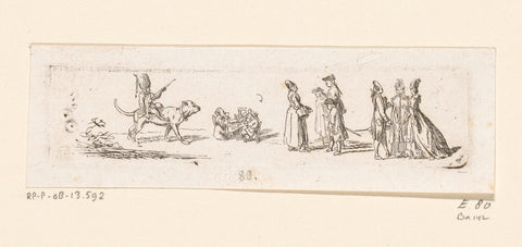 Figure Studies, Daniel Nikolaus Chodowiecki, 1771 Canvas Print