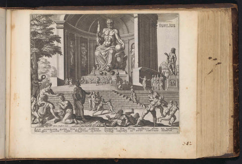 Statue of Zeus in Olympia, anonymous, 1646 Canvas Print