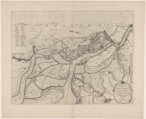 Forts on the Ooster- en Westerschelde, 1627, anonymous, 1631 Canvas Print