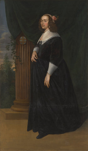 Maria Hartmansdr de Custer(e). Echtgenote van Willem Kettingh, Mattheus Verheyden, c. 1755 Canvas Print