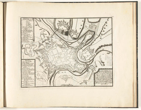 Map of Luxembourg, c. 1693-1696, anonymous, 1693 - 1696 Canvas Print