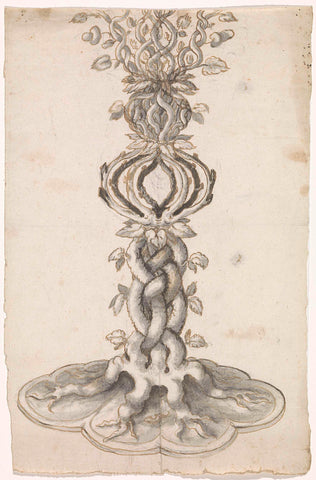 Design for a foot, anonymous, c. 1530 - c. 1550 Canvas Print