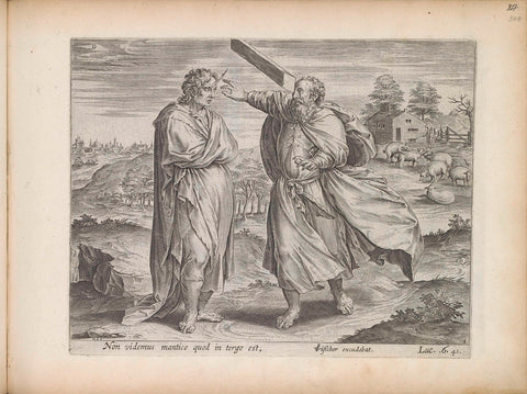 Likeness of the splinter and the beam, Hans Collaert (I), 1643 Canvas Print