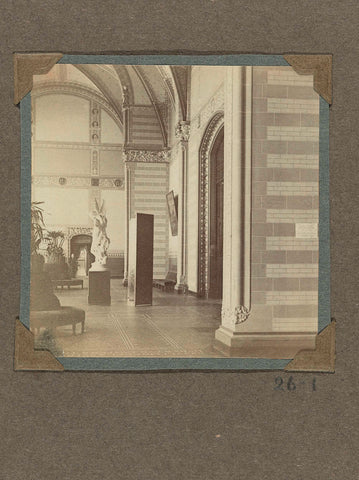 Front hall seen to the east in 1893, 1893 Canvas Print