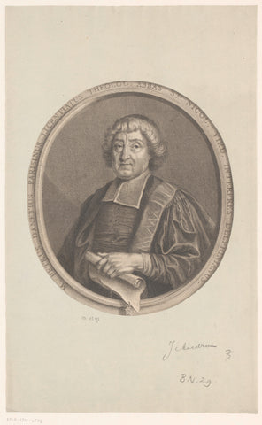 Portret van Pierre Danet, Jean Audran, 1677 - 1756 Canvas Print