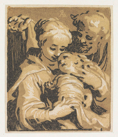 Holy Family, anonymous, c. 1615 - c. 1623 Canvas Print