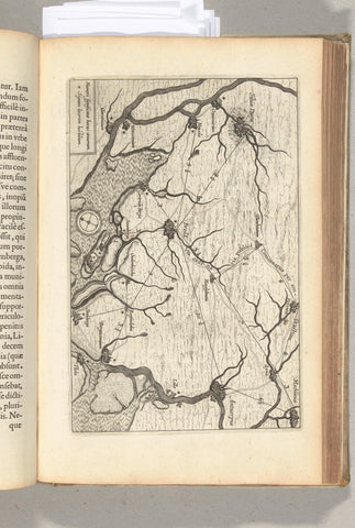 Map of the land around Breda, 1624-1625, anonymous, 1625 - 1626 Canvas Print