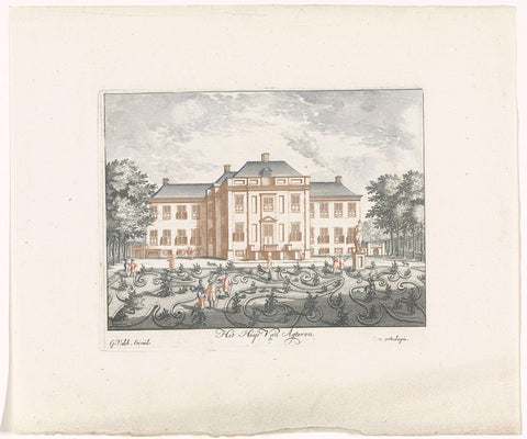 Soestdijk Palace seen from behind, anonymous, 1695 Canvas Print