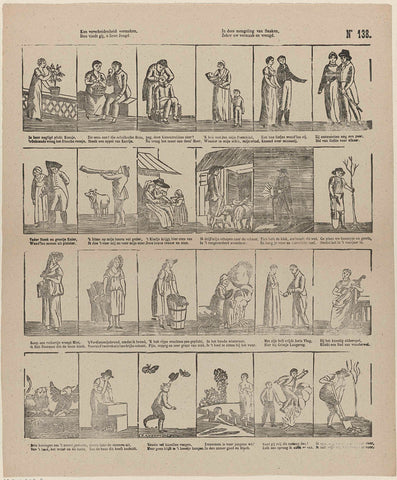 May variety entertain, / Then you find, O dear youth / In dees mixture of snakes, / Certainly your amusement and joy, Alexander Cranendoncq, 1827 - 1894 Canvas Print