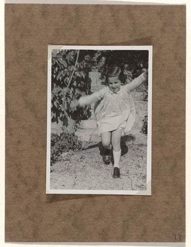 Isabel Wachenheimer outside by a stone staircase, in Stuttgart October 1934, anonymous, 1934 Canvas Print