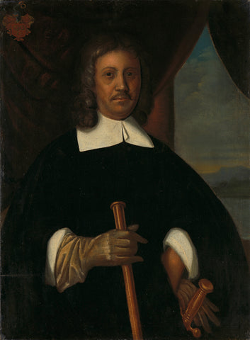 Portrait of Jan van Riebeeck (1619-77). Commander of the Cape of Good Hope and of Malacca and Secretary of the High Government of Batavia, anonymous, c. 1660 Canvas Print