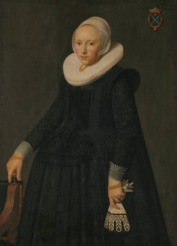 Portrait of Trijntje Tijsdr van Nooij (1606/07-1646), anonymous, 1631 Canvas Print