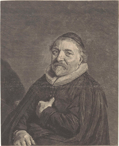 Portrait of Adriaen Tegularius, Jonas Suyderhoef, 1645 - 1686 Canvas Print