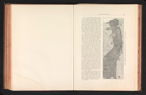 Photo reproduction of a print, depicting a map of the Vltava, anonymous, c. 1891 - in or before 1895 Canvas Print