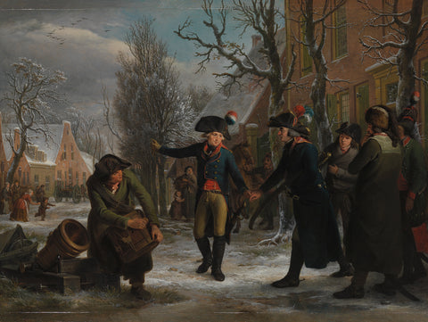 General Daendels Taking Leave of Lieutenant-Colonel Krayenhoff, Adriaan de Lelie, 1795 Canvas Print