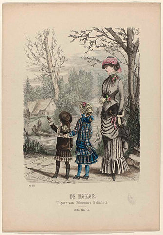 De Bazar, 1882, Nr. 10, Pl. 501, anonymous, 1882 Canvas Print